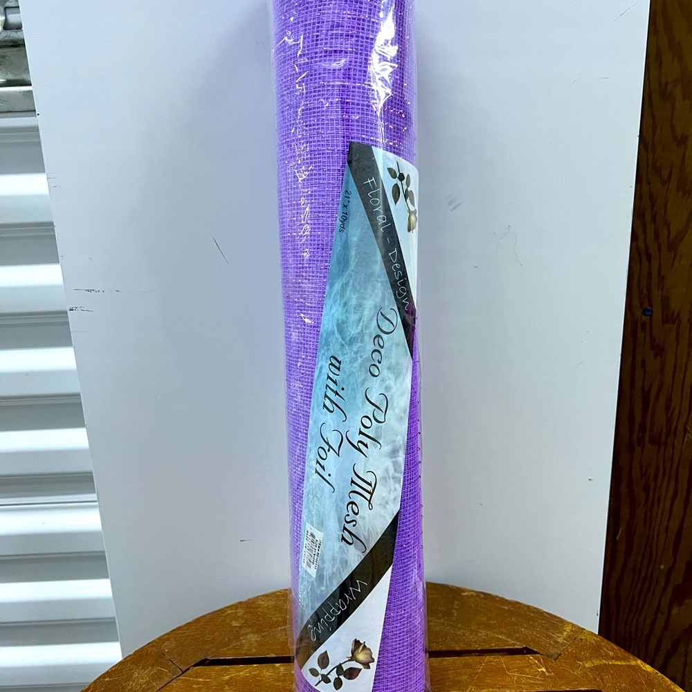 Deco Poly Mesh w/ Foil